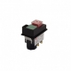 C.A Interruptor pulsante KLD-28A medida de montaje 45x22mm verde/rojo 2NO/A1 250V Tripus 555.109